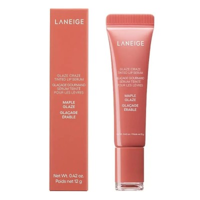 Тонирующая сыворотка для губ с полипептидами Laneige Glaze Craze Tinted Lip Serum, Maple Graze, 12g