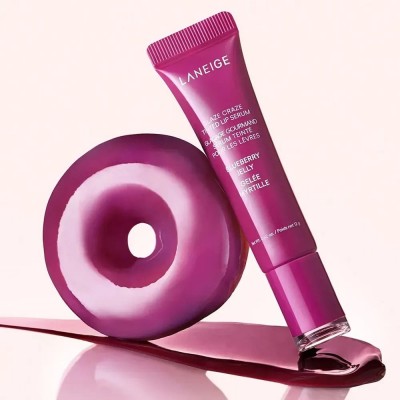 Тонирующая сыворотка для губ с полипептидами Laneige Glaze Craze Tinted Lip Serum, Blueberry Jelly, 12g Тонирующая сыворотка для губ с полипептидами Laneige Glaze Craze Tinted Lip Serum, Blueberry Jelly, 12g