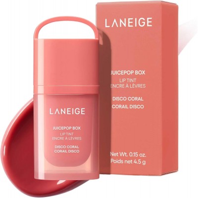 Масляный тинт для губ Laneige Juice Pop Box Lip Tint, Disco Coral, 4.5g