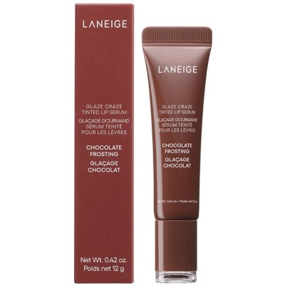 Тонирующая сыворотка для губ с полипептидами Laneige Glaze Craze Tinted Lip Serum, Chocolatte Prosting, 12g