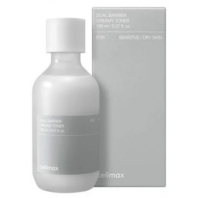 Відновлювальний кремовий тонер для обличчя Celimax Dual Barrier Creamy Toner, 150ml