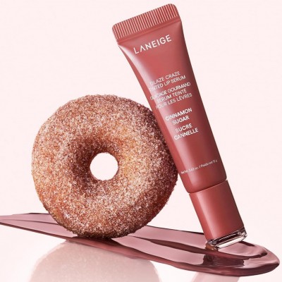 Тонирующая сыворотка для губ с полипептидами Laneige Glaze Craze Tinted Lip Serum, Cinnamon Sugar, 12g Тонирующая сыворотка для губ с полипептидами Laneige Glaze Craze Tinted Lip Serum, Cinnamon Sugar, 12g