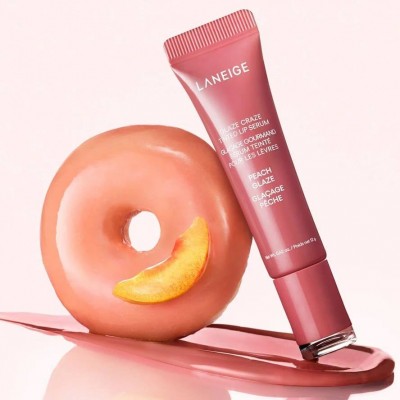 Тонирующая сыворотка для губ с полипептидами Laneige Glaze Craze Tinted Lip Serum, Peach Glaze, 12g Тонирующая сыворотка для губ с полипептидами Laneige Glaze Craze Tinted Lip Serum, Peach Glaze, 12g