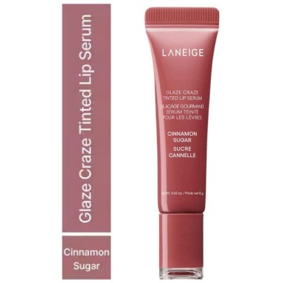 Тонирующая сыворотка для губ с полипептидами Laneige Glaze Craze Tinted Lip Serum, Cinnamon Sugar, 12g Тонирующая сыворотка для губ с полипептидами Laneige Glaze Craze Tinted Lip Serum, Cinnamon Sugar, 12g