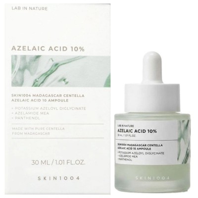Сыворотка для лица с с экстрактом центеллы и азелаиновой кислотой 10% Skin 1004 Madagascar Centella Azelaic Acid 10 Ampoule, 30ml Сыворотка для лица с с экстрактом центеллы и азелаиновой кислотой 10% Skin 1004 Madagascar Centella Azelaic Acid 10 Ampoule, 30ml