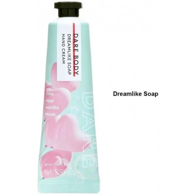 Парфумований крем для рук "Казкове мило" Missha Dare Body Dreamlike Soap Hand Cream, 30ml