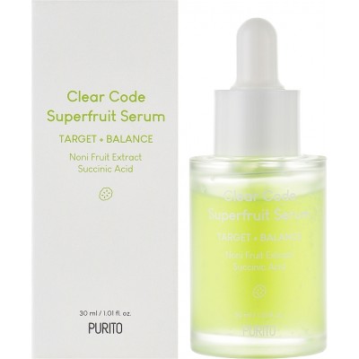 Балансуюча сироватка для проблемної шкіри Purito Clear Code Superfruit Serum, 30ml