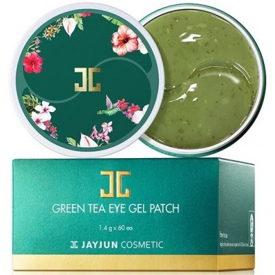 Гидрогелевые патчи под глаза с зеленым чаем Jayjun Green Tea Eye Gel Patch, 60шт
