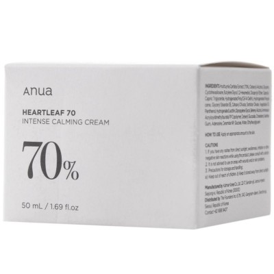 Заспокійливий крем для обличчя Anua Heartleaf 70% Intense Calming Cream 50ml