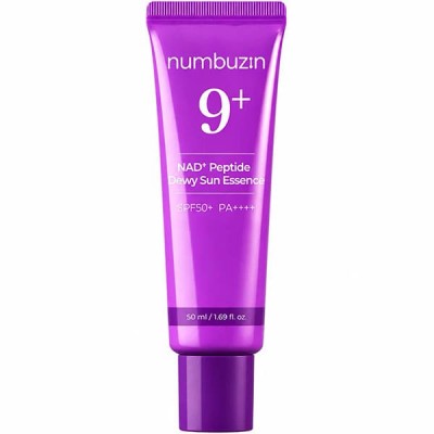Сонцезахисна есенція для обличчя Numbuzin No.9 NAD+ 9 Peptides Dewy Sun Essence SPF 50+ PA++++, 50ml