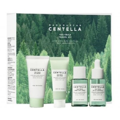 Набор миниатюр для лица Skin 1004 Madagascar Centella Tea-Trica Travel Kit (пенка, 20ml + тоник, 30ml + сыворотка, 30ml + крем, 30ml)