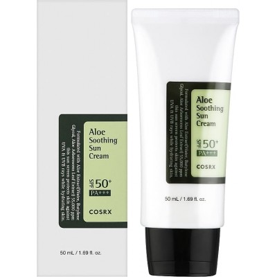 Сонцезахисний крем для обличчя з алое Cosrx Aloe Soothing Sun Cream SPF50+ PA+++ 50ml