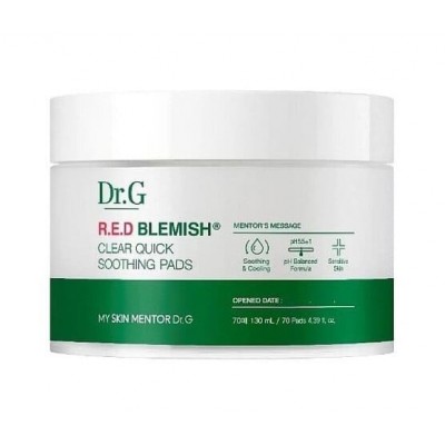 Пэды для лица Dr.G Red Blemish Clear Soothing Pads 70ea