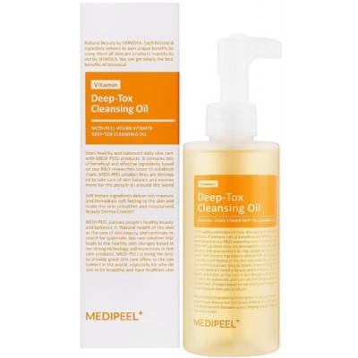 Гідрофільна олія для обличчя з вітамінами та антиоксидантами Medi-Peel Vitamin Deep-Tox Cleansing Oil, 200ml