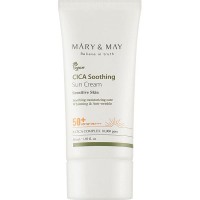 Сонцезахисний крем Mary & May Cica Soothing Sun Cream SPF50+ PA++++ 50ml Термін до 04.07.2026