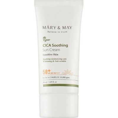 Солнцезащитный крем Mary & May Cica Soothing Sun Cream SPF50+ PA++++ 50ml