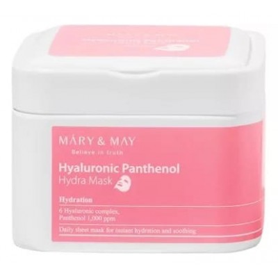 Маска для обличчя Mary & May Hyaluronic Panthenol Hydra Mask 30шт