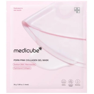 Гідрогелева маска для обличчя з колагеном Medicube PDRN Pink Collagen Gel Mask, 28g