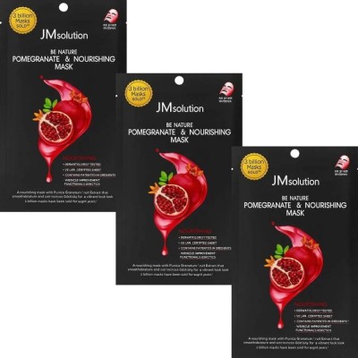 Питательная маска для лица с экстрактом граната JMsolution Be Nature Pomegranate & Nourishing Mask, 24ml Питательная маска для лица с экстрактом граната JMsolution Be Nature Pomegranate & Nourishing Mask, 24ml