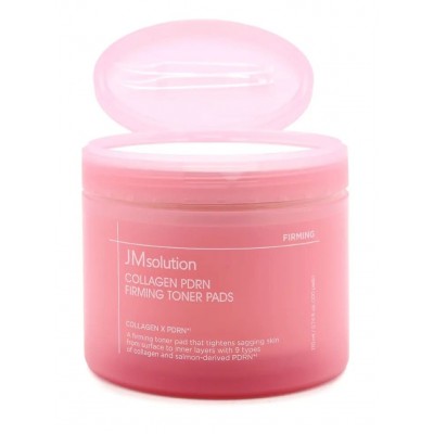 Укрепляющие тонер-пэды для лица с коллагеном и PDRN JMsolution Collagen PDRN Firming Toner Pads, 100шт