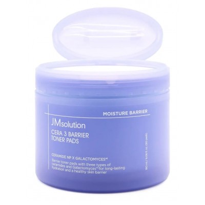 Тонер-пэды для укрепления барьера кожи JMsolution Cera 3 Barrier Toner Pads, 100шт