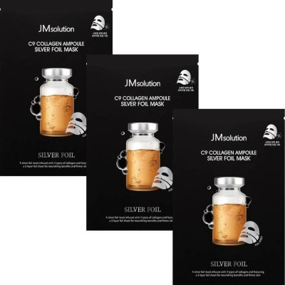 Ампульна маска для обличчя з колагеном JMsolution C9 Collagen Ampoule Silver Foil Mask, 35ml