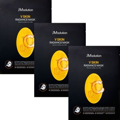 Ревитализирующая тканевая маска для лица с витамином С JMsolution V Skin Radiance Mask Vitamin C, 30ml