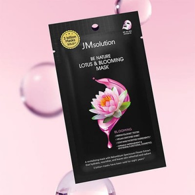 Увлажняющая маска для лица с экстрактом лотоса JMsolution Be Nature Lotus & Blooming Mask, 24ml Увлажняющая маска для лица с экстрактом лотоса JMsolution Be Nature Lotus & Blooming Mask, 24ml