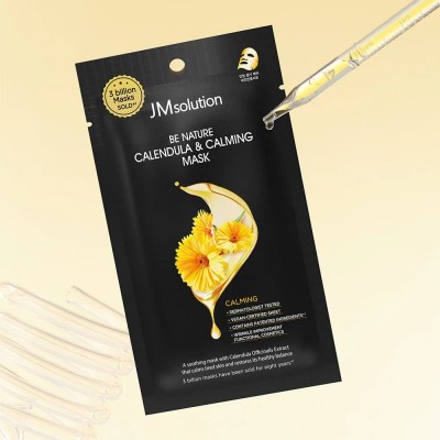 Успокаивающая маска для лица с экстрактом календулы JMsolution Be Nature Calendula & Calming Mask, 24ml Успокаивающая маска для лица с экстрактом календулы JMsolution Be Nature Calendula & Calming Mask, 24ml