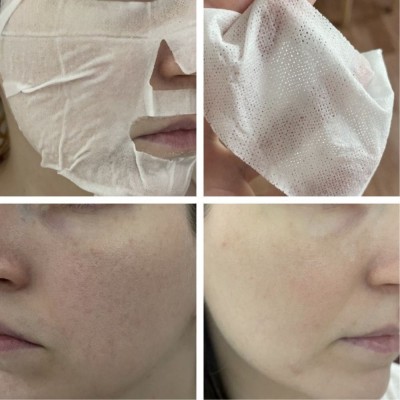 Тонізуюча тканинна маска для обличчя з екстрактом камелії та льодовиковою водою JMsolution Camellia Glacier Water Iceland Mask Snow, 30ml