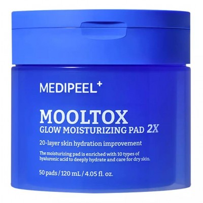 Педи для обличчя Medi-Peel Mooltox Glow Moisturizing Pad 2x, 50шт 