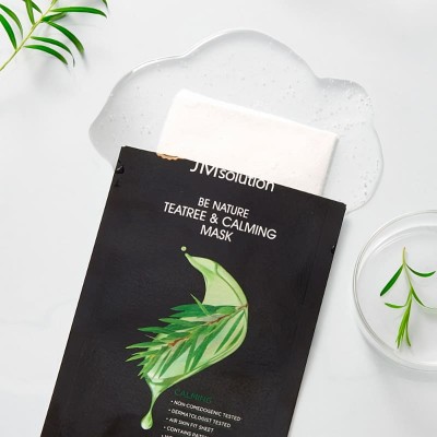 Успокаивающая маска для проблемной кожи с чайным деревом JMsolution Be Nature Teatree & Calming Mask, 24ml Успокаивающая маска для проблемной кожи с чайным деревом JMsolution Be Nature Teatree & Calming Mask, 24ml