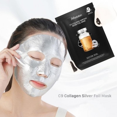 Ампульна маска для обличчя з колагеном JMsolution C9 Collagen Ampoule Silver Foil Mask, 35ml