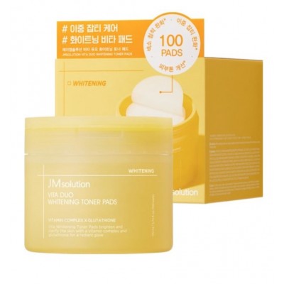Тонер-пэды для осветления кожи JMsolution Vita Duo Whitening Toner Pads, 100шт
