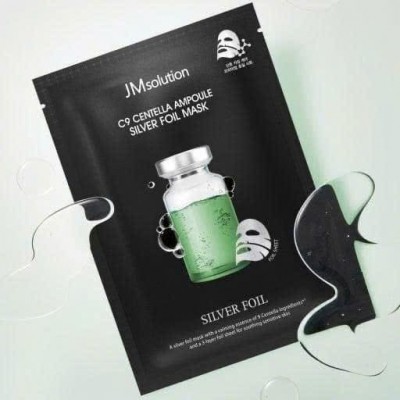 Ампульна маска для обличчя з центеллою азіатською JMsolution C9 Centella Ampoule Silver Foil Mask, 35ml
