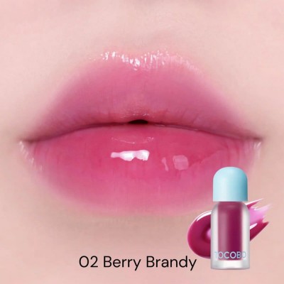 Оттеночное масло-плампер для губ Tocobo Juicy Berry Plumping Lip Oil #02 Berry Brandy, 4ml