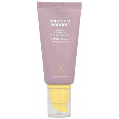 Солнцезащитный крем для лица Haruharu Wonder Black Rice Pure Mineral Relief SPF50+/PA++++, 50ml