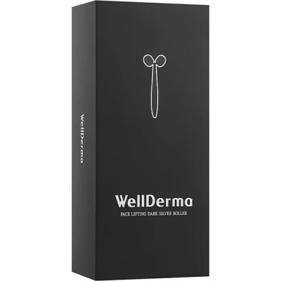 Роликовий масажер для ліфтингу обличчя WellDerma Face Lifting Dark Silver Roller