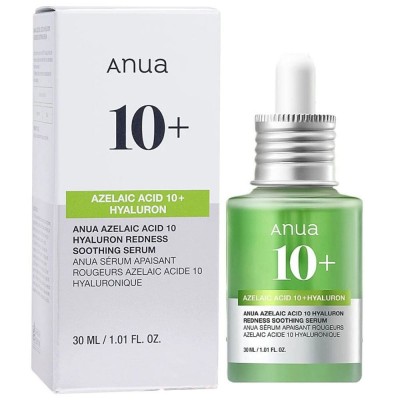 Гіалуронова сироватка для обличчя з азелаїновою кислотою Anua Azelaic Acid 10 Hyaluron Redness Soothing Serum, 30ml