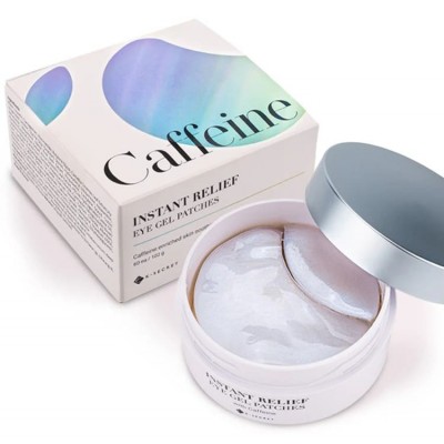 Патчи под глаза против отеков с кофеином K-Secret Instant Relief Eye Gel Patches Caffeine, 60ea
