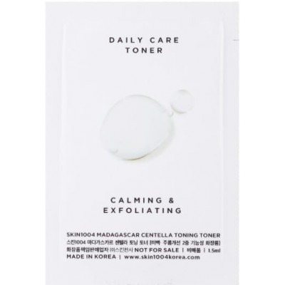 Увлажняющий тонер для лица с экстрактом центеллы и гиалуроновой кислотой Skin 1004 Madagascar Centella Toning Toner Sachet, 1.5ml (пробник)
