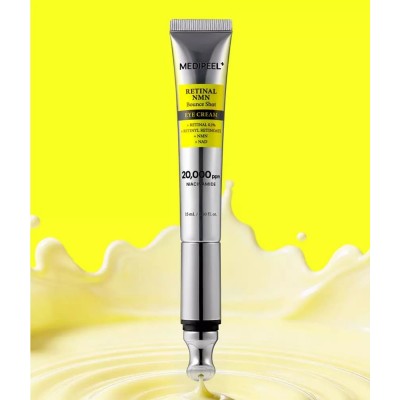 Омолаживающий крем для кожи вокруг глаз с вибро-наконечником Medi-Peel Retinal NMN Bounce Shot Eye Cream, 15ml
