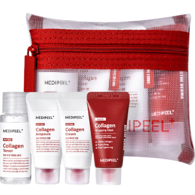 Набір мініатюр для обличчя Medi-Peel Red Lacto Collagen Skin Care Trial Kit 4pc