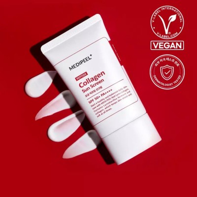 Сонцезахисний крем для ліфтингу пор Medi-Peel Red Lacto Collagen Red Lacto Collagen Pore Lifting Sun Cream 50g