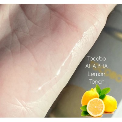 Лимонный тонер с кислотами AHA, BHA и витамином С Tocobo AHA BHA Lemon Toner, 2ml