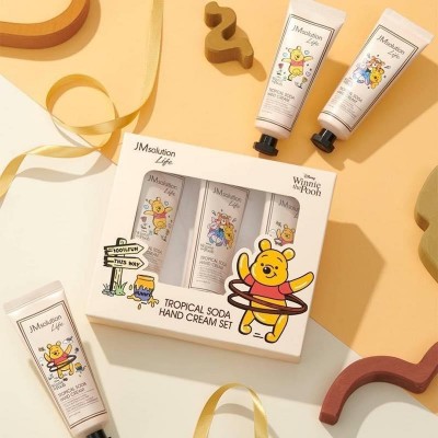 Набор кремов для рук  с тропической содой «Винни Пух» JMsolution Life Disney Tropical Soda Hand Cream Set, 3х50ml