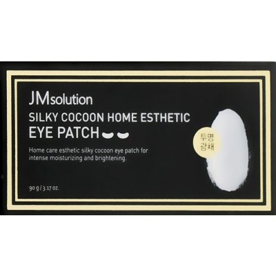 Гідрогелеві патчі з протеїнами шовкопряда і перлами JMsolution White Cocoon Home Esthetic Eye Patch 60шт