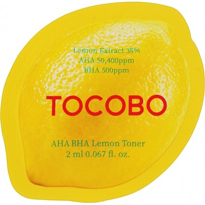 Тонер для лица Tocobo AHA BHA Lemon Toner, 2ml
