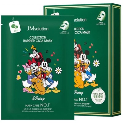 Тканинна маска для обличчя з екстрактом центелли азіатської JMsolution Disney Collection Barrier Cica Mask, 30ml