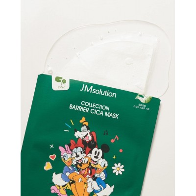 Тканинна маска для обличчя з екстрактом центелли азіатської JMsolution Disney Collection Barrier Cica Mask, 30ml